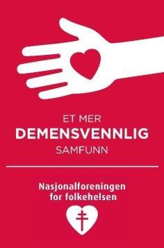 Nasjonalforeningen for folkehelse sin logo for Demensvennlig samfunn - Klikk for stort bilde